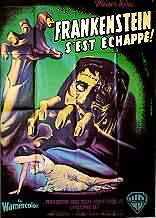 Affiche française de "The Curse of Frankenstein"